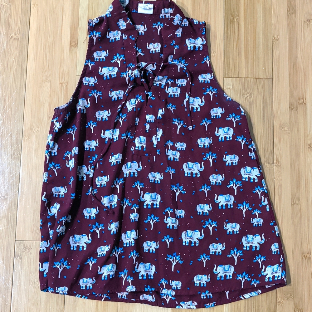 Modcloth Pink Owl XS top /
